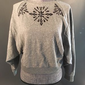 Levi embroidered crop sweatshirt